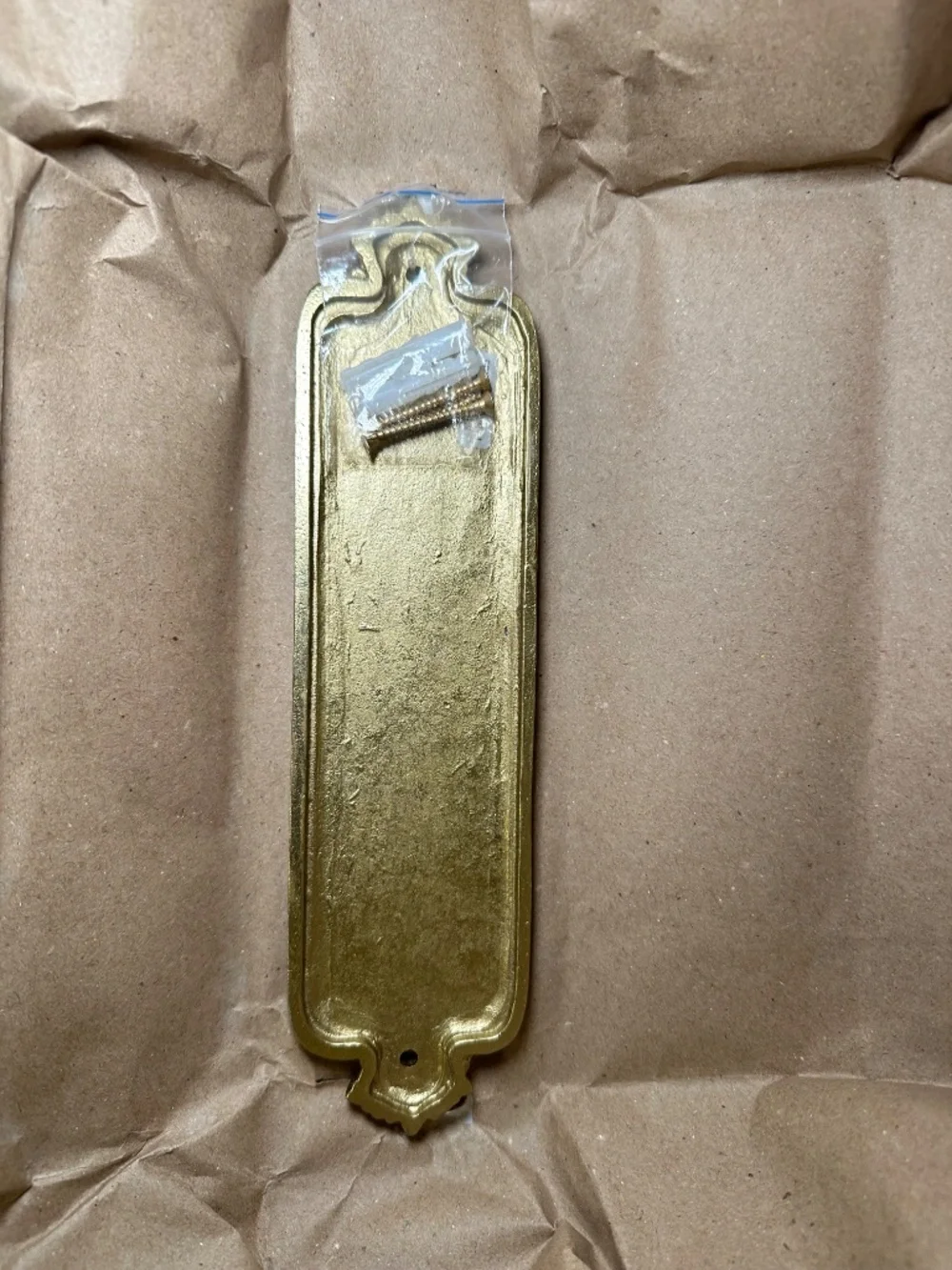 NIB French Merci Thank You Gold Metal Wall Decor Sign Plaque by Anthropologie